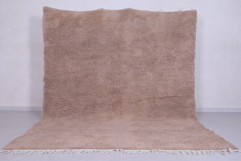 Moroccan Terracotta rug - Custom Wool rug - Plain Terracotta rug