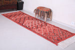 Runner handmade rug, custom berber red carpet