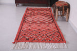 Runner handmade rug, custom berber red carpet