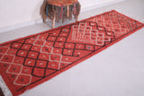 Runner handmade rug, custom berber red carpet