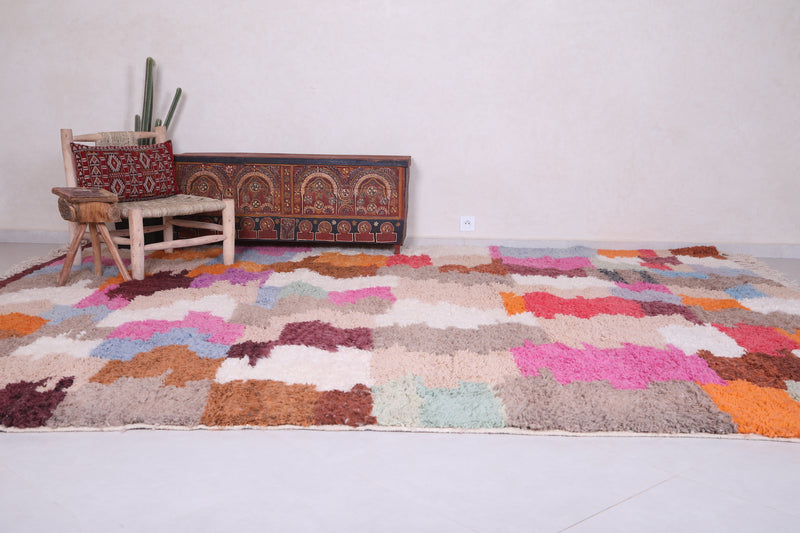 Handmade Moroccan colorful rug - Custom Wool azilal rug