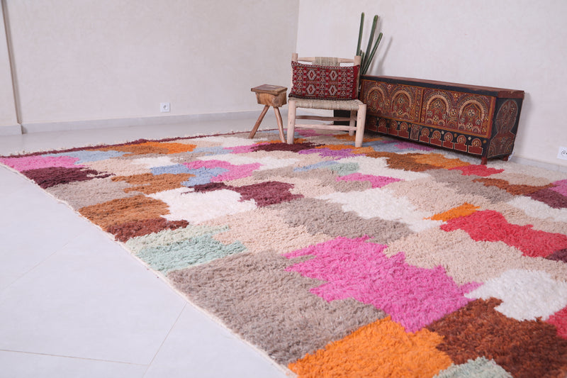 Handmade Moroccan colorful rug - Custom Wool azilal rug