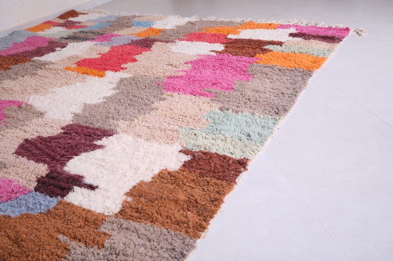 Handmade Moroccan colorful rug - Custom Wool azilal rug