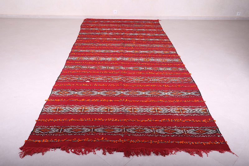 Long Moroccan rug 5.6 FT X 13.9 FT