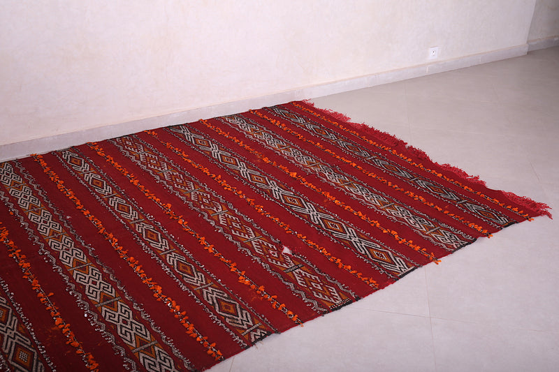 Long Moroccan rug 5.6 FT X 13.9 FT