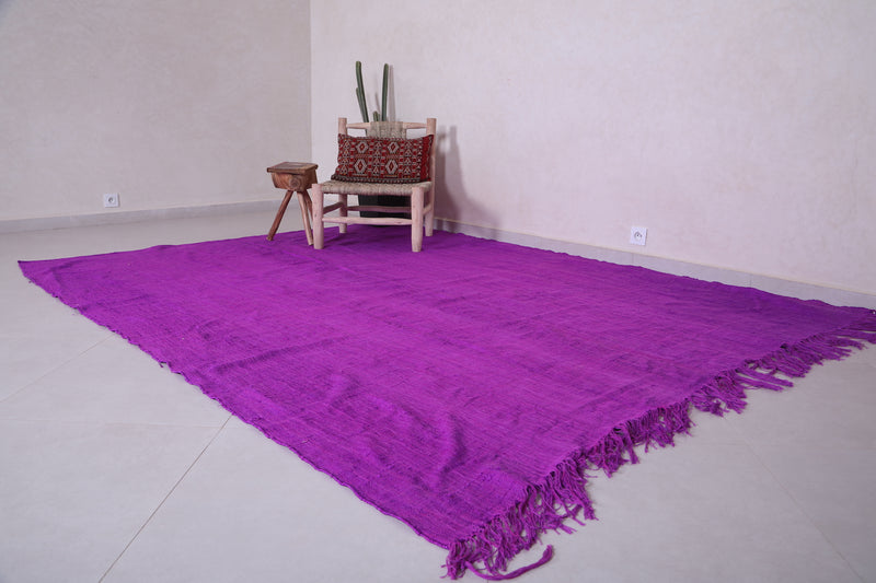 Moroccan Rug Purple - Flat Woven Berber Rug - Custom Rug