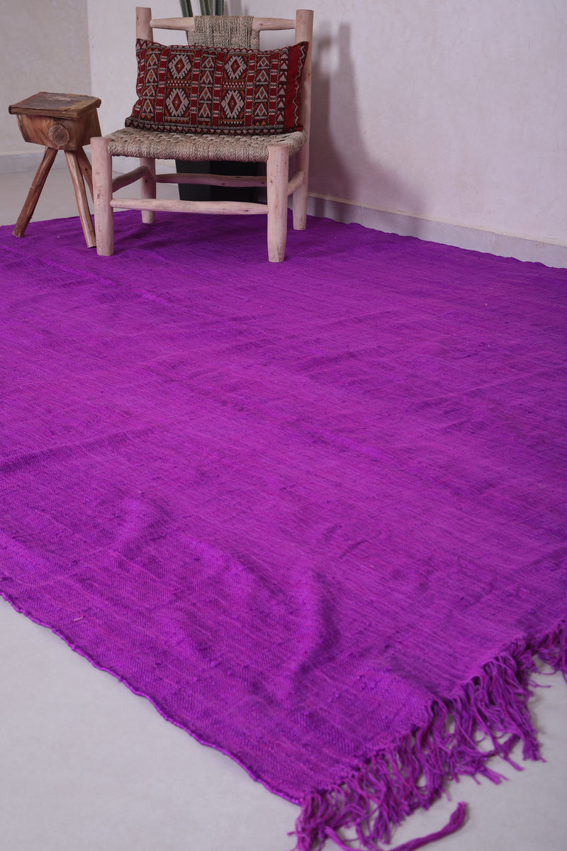 Moroccan Rug Purple - Flat Woven Berber Rug - Custom Rug