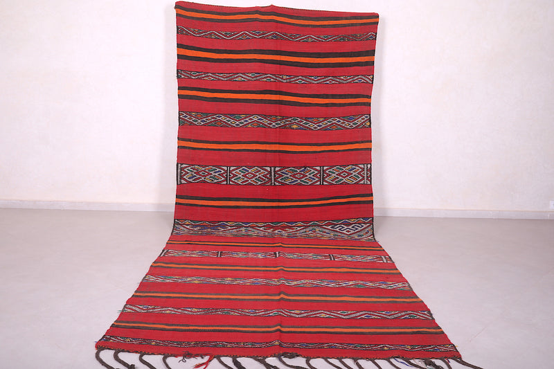 Long Moroccan Kilim 5.5 FT X 13.2 FT