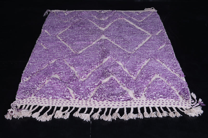 Moroccan Purple rug 4.8 X 6.2 Feet