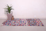 Berber Boucherouite Runner rug 2.9 X 6.3 Feet