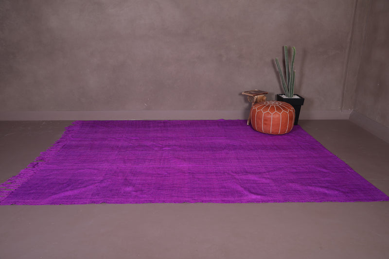 Moroccan Rug Purple - Flat Woven Berber Rug - Custom Rug