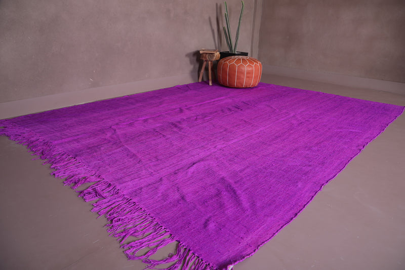 Moroccan Rug Purple - Flat Woven Berber Rug - Custom Rug