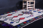 Colorful Moroccan rug 3.3 X 5.3 Feet