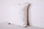 White Moroccan pillow 18.1 INCHES X 18.5 INCHES