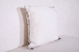 White Moroccan pillow 18.1 INCHES X 18.5 INCHES