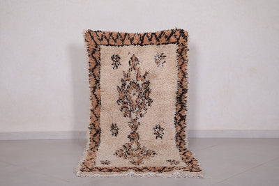 Handmade beni ourain carpet 2.9 X 5.6 Feet