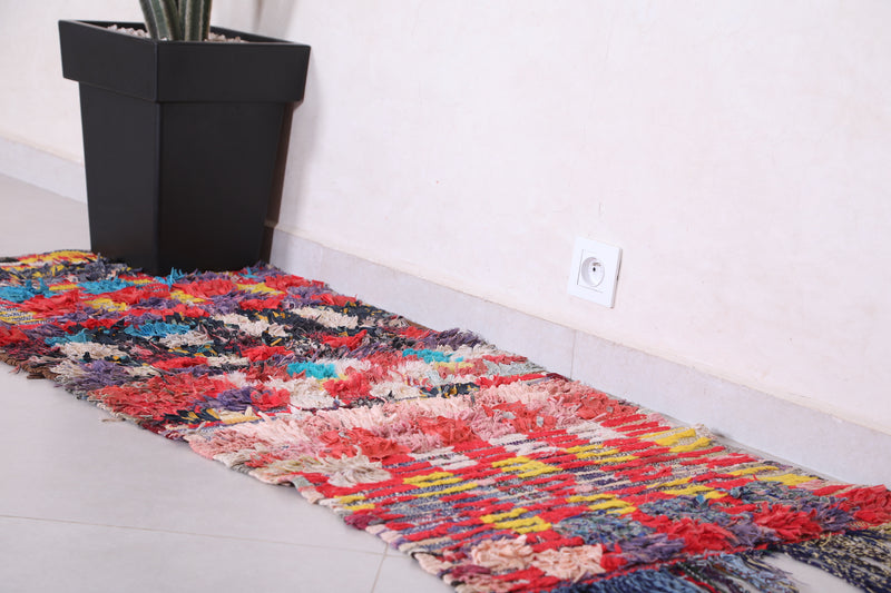 Colorful Handmade Runner Rug 2.1 X 4.9 Feet