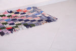 Colorful Checkered Berber Runner Rug 2.5 X 5.5 Feet