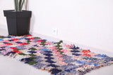 Colorful Checkered Berber Runner Rug 2.5 X 5.5 Feet