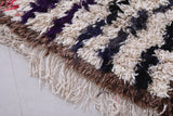 vintage handmade moroccan berber runner rug 2.6 FT X 5.1 FT