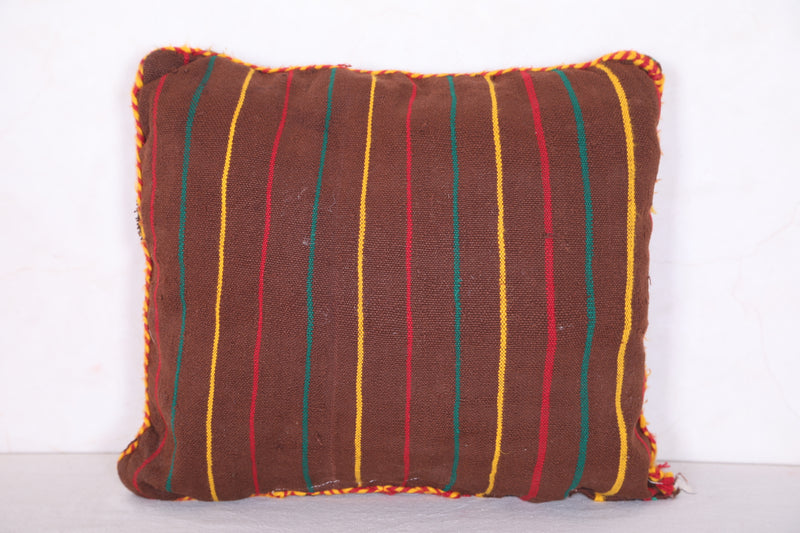 Moroccan brown pillow 17.7 INCHES X 14.9 INCHES