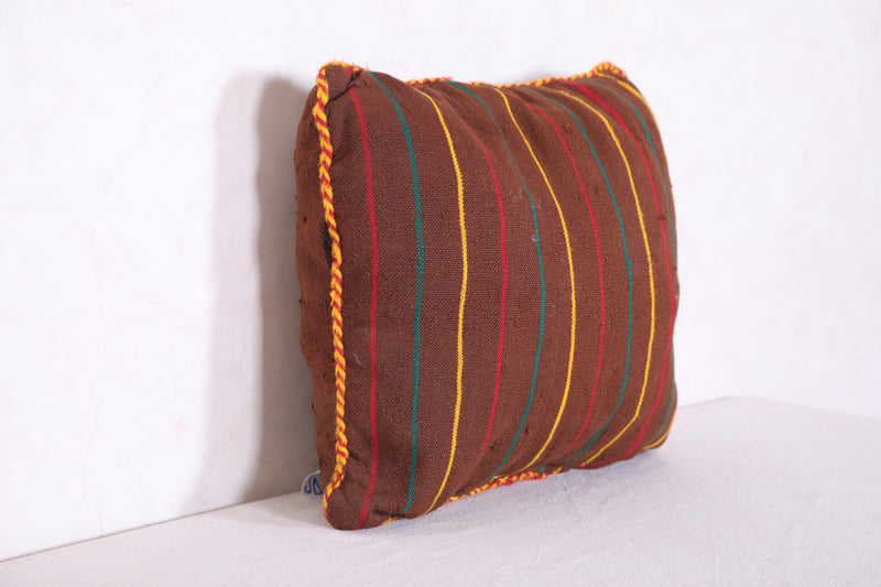 Moroccan brown pillow 17.7 INCHES X 14.9 INCHES