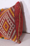 Vintage Moroccan Kilim Pillow 11 INCHES X 21.2 INCHES