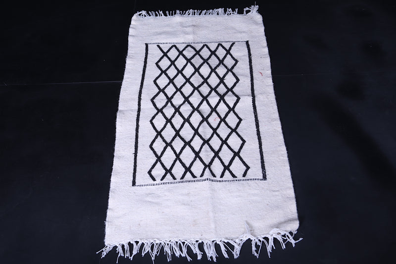 Moroccan berber handwoven kilim  2 FT X 4 FT