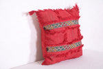 Moroccan red pillow 18.8 INCHES X 19.2 INCHES