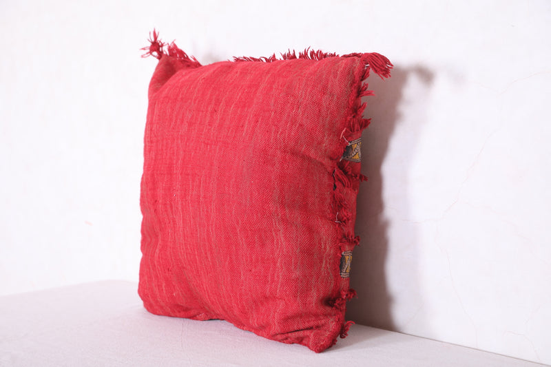 Moroccan red pillow 18.8 INCHES X 19.2 INCHES