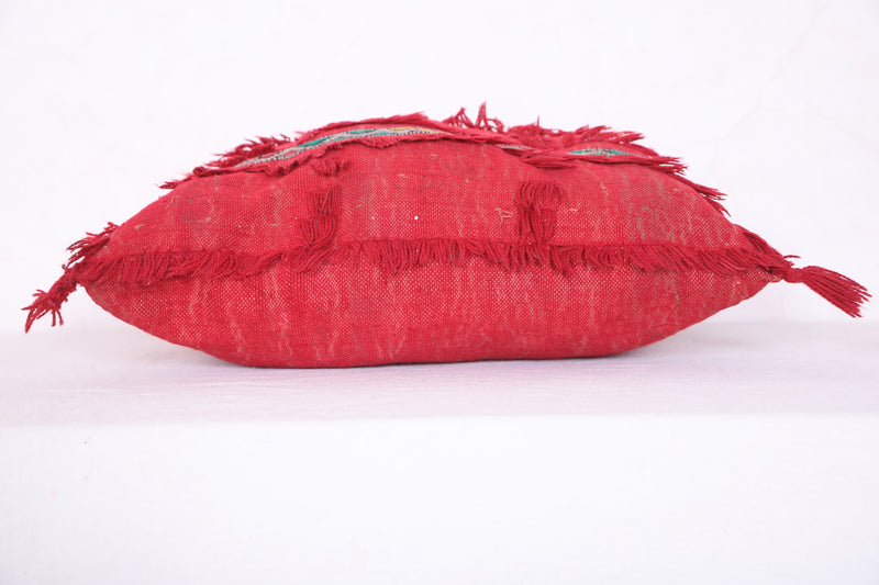 Moroccan red pillow 18.8 INCHES X 19.2 INCHES