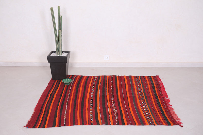 Kilim berber rug 4.6 FT X 5.1 FT