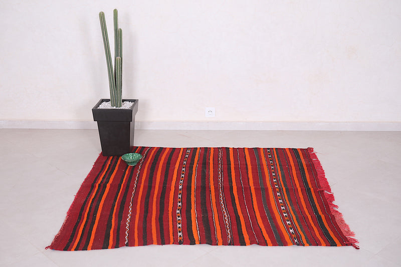 Kilim berber rug 4.6 FT X 5.1 FT