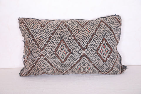 Moroccan pillow silver 12.2 INCHES X 18.8 INCHES