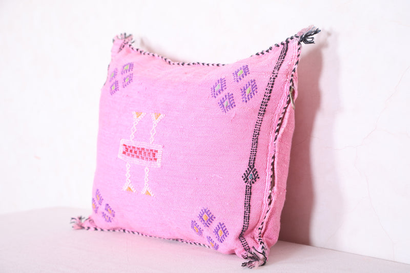 Moroccan pillow Pink 15.3 INCHES X 19.6 INCHES