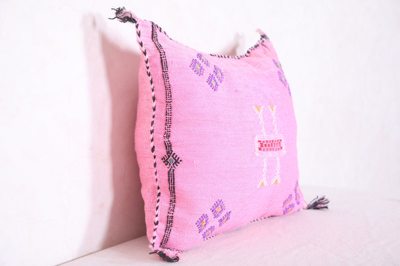 Moroccan pillow Pink 15.3 INCHES X 19.6 INCHES