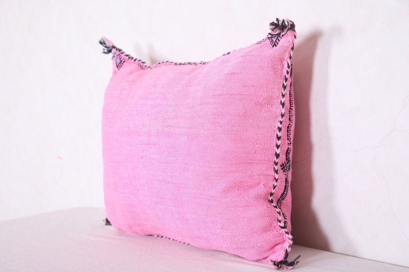 Moroccan pillow Pink 15.3 INCHES X 19.6 INCHES