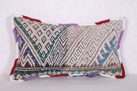 Vintage Moroccan Kilim Pillow 12.5 INCHES X 20.8 INCHES