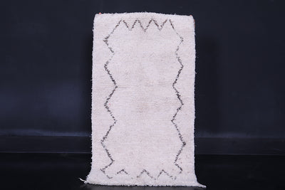 Berber beni ourain rug 2.1 X 3.8 Feet