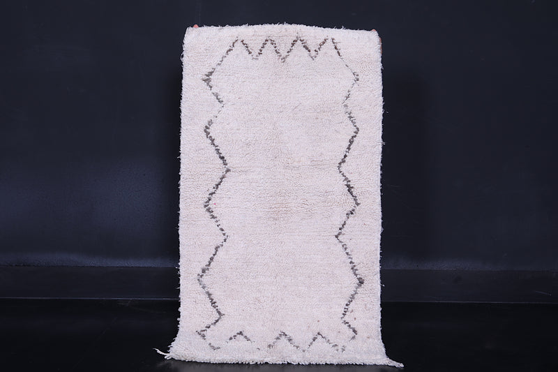 Berber beni ourain rug 2.1 X 3.8 Feet