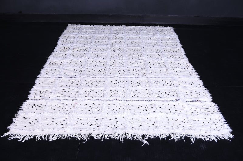 Vintage berber wedding blanket 5.5 ft x 8.1 ft