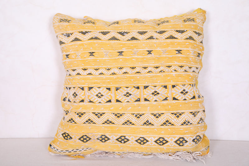 Moroccan pillow sqaure 16.9 INCHES X 16.9 INCHES