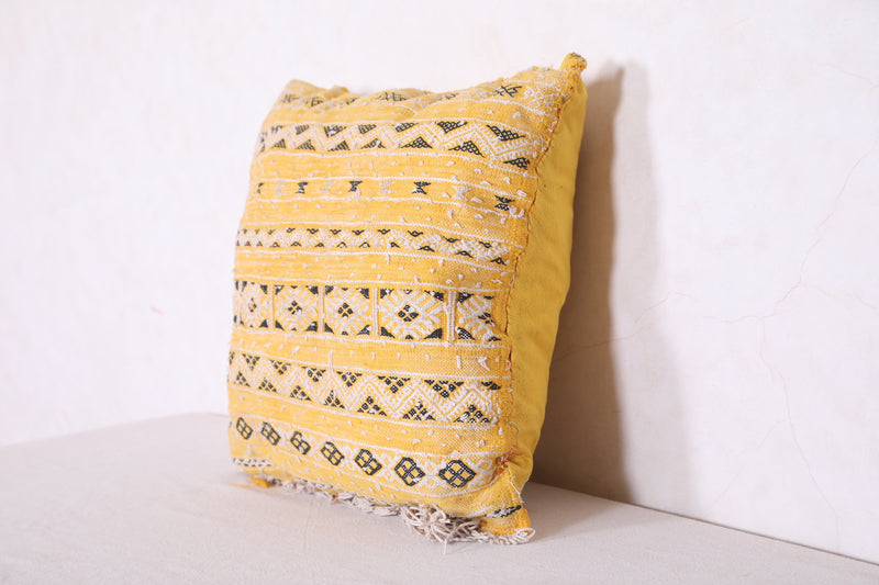 Moroccan pillow sqaure 16.9 INCHES X 16.9 INCHES