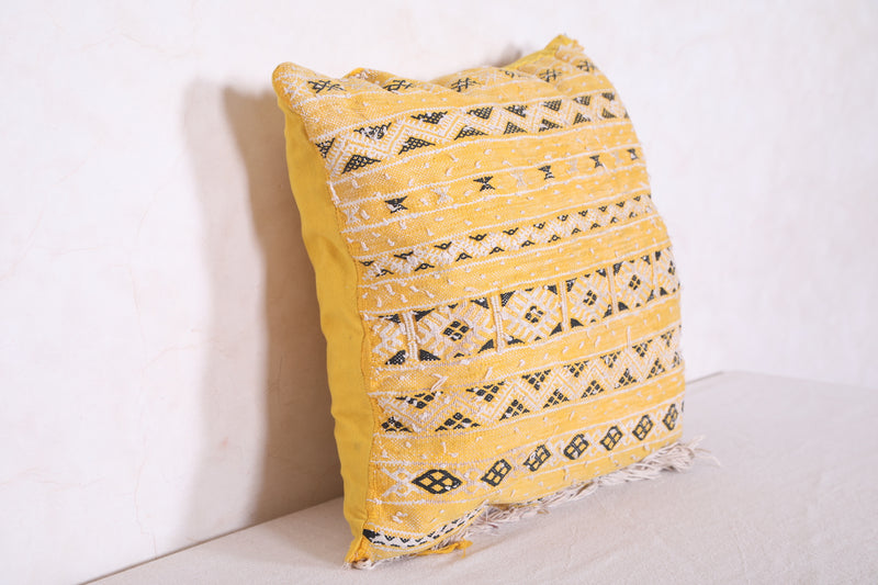 Moroccan pillow sqaure 16.9 INCHES X 16.9 INCHES