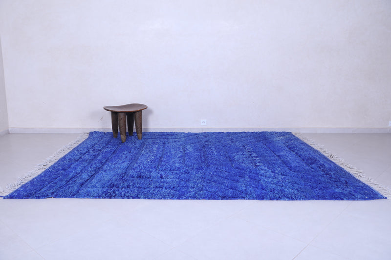 Beni ourain Blue rug - Contemporary moroccan berber rug - Wool rug - custom moroccan rugs