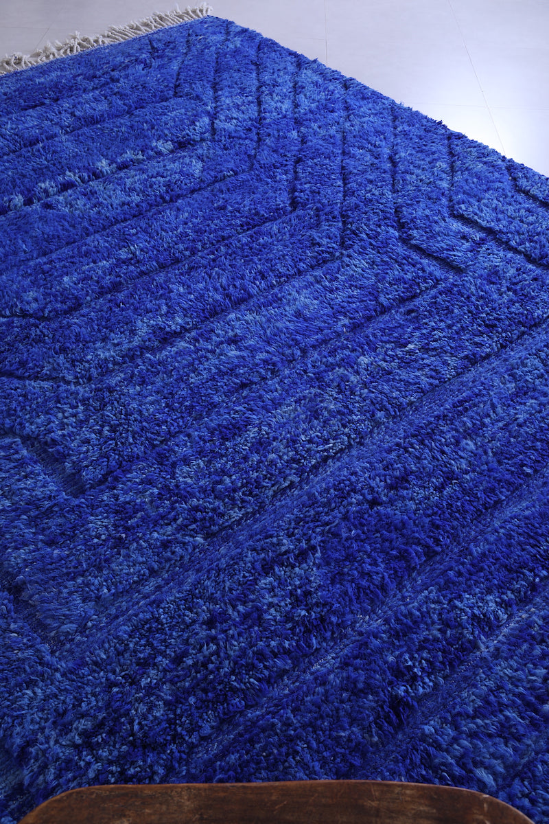 Beni ourain Blue rug - Contemporary moroccan berber rug - Wool rug - custom moroccan rugs