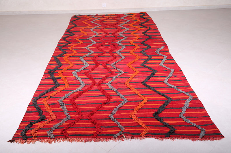 Moroccan Azilal rug 5.6 x 13.4 Feet