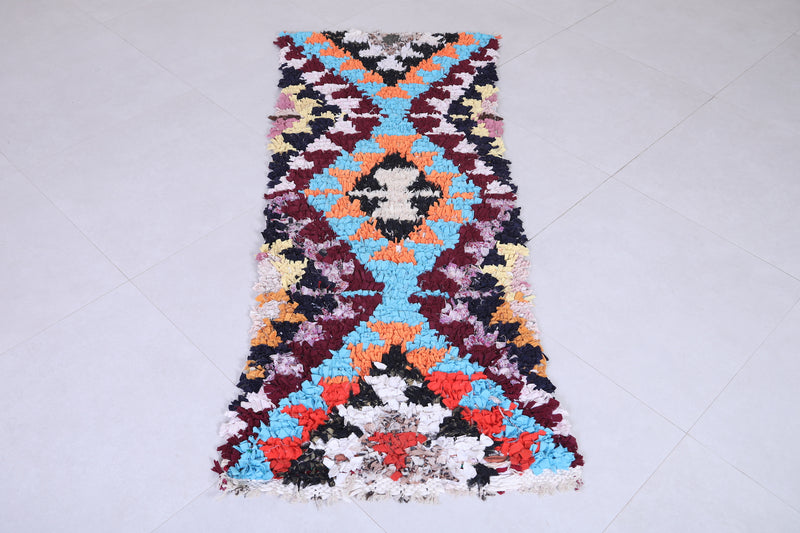 Colorful shaggy hallway rug 2.1 X 3.8 Feet