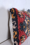 Two moroccan handwoven rug pillows