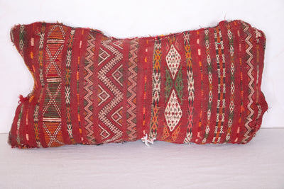 Vintage Moroccan Kilim Pillow 12.9 INCHES X 23.6 INCHES